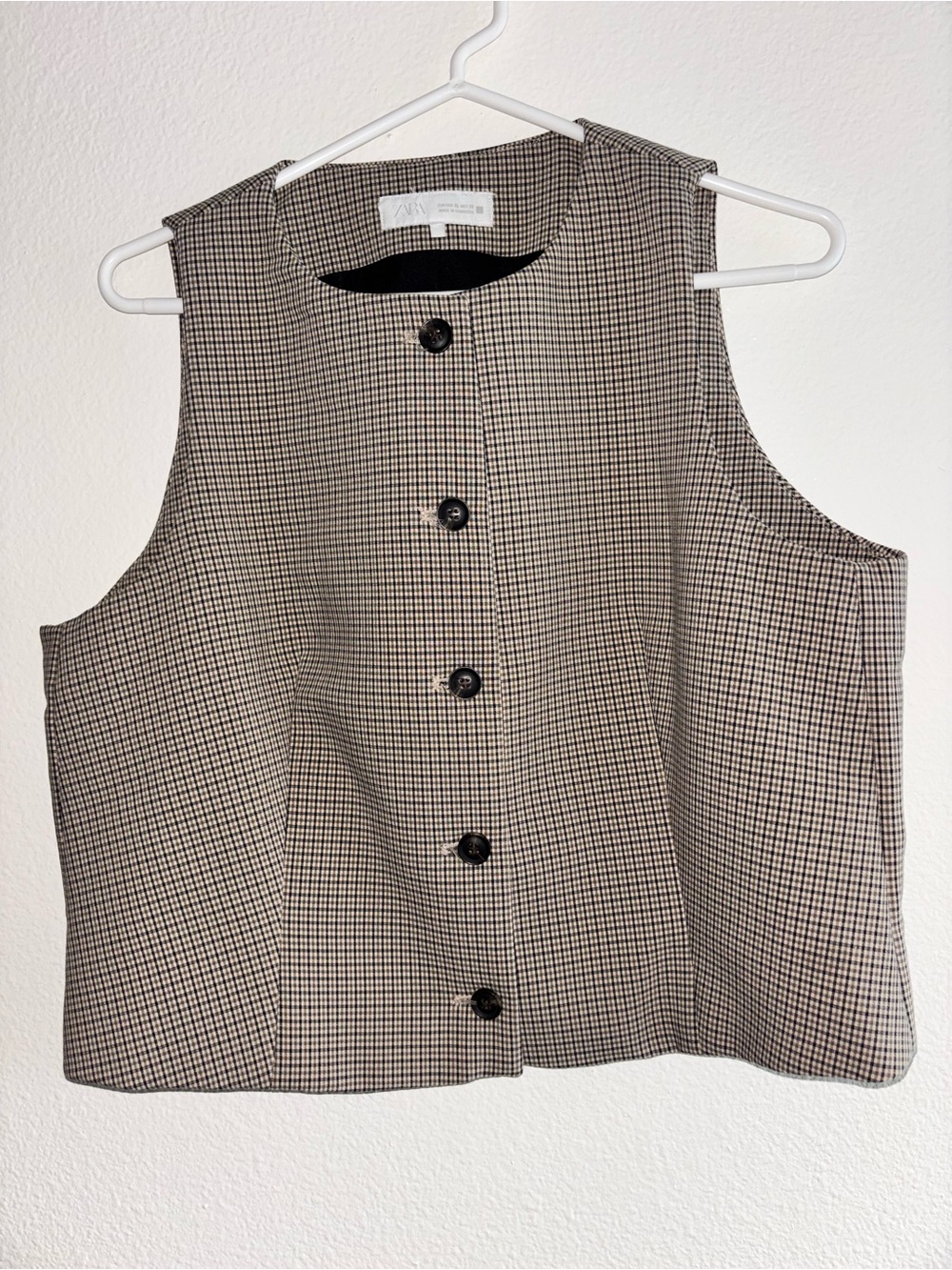 Zara Black Tailored Vest XL - Picture 3 of 7